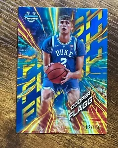 2024-25 Bowman U Chrome Flash Blue Refractor #FL-1 Cooper Flagg /150 RC X13340 - Picture 1 of 2