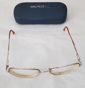 Luxottica LU2244 54/17/135 Eyeglasses FRAMES ONLY Full Rim Pink/Rose Gold & Case - Picture 1 of 10
