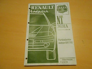 notice technique 3631 A RENAULT LAGUNA  particularités moteur G9T 702 - Imagen 1 de 1