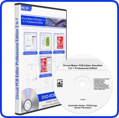 PCB Printed Circuit Designer Learn Design Build Electronic CAD Software Dvd rom - Image 1 of 4