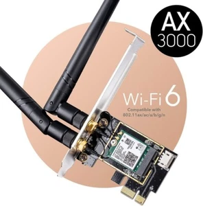 πΆ Cudy WE3000 AX3000 WiFi 6 PCIe Adapter Card Bluetooth 5.2 π»π§ - Afbeelding 1 van 15