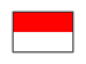 #2619 Indonesia Flag World Country Sticker Waterproof Vinyl Decal Die-Cut Car - Picture 1 of 1