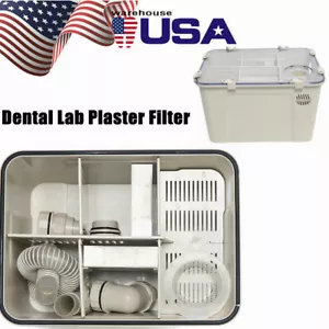 Attrezzatura laboratorio odontotecnico filtro gesso pietra intonaco polvere filtro trappola 38*28*26 cm - Foto 1 di 12