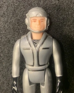 Laser Force 1983 - Figura piloto astronauta - Hong Kong - Juguetes gay de plástico plateado - Imagen 1 de 10