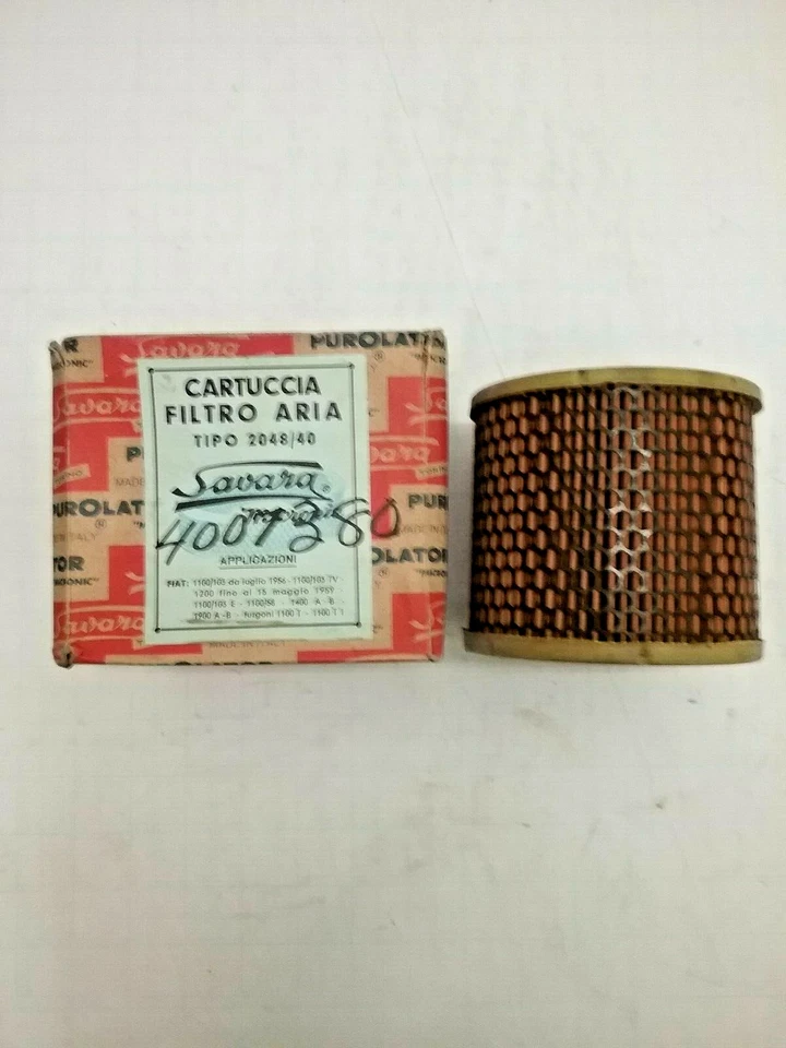 Filtro de aire Fiat 1100/103 1200 1953-1956 OE: 4007380 - Hecho en Italia Foto 1 de 1