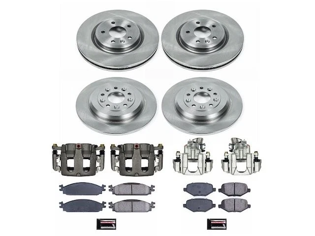 Front and Rear Brake Pad and Rotor Kit Power Stop 63FXJD78 for Lincoln MKT 2010 Foto 1 de 1