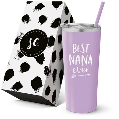 Best Nana Ever - Personalized Vacuum Insulated Stainless Steel Travel Tumbler - Image 1 of 4