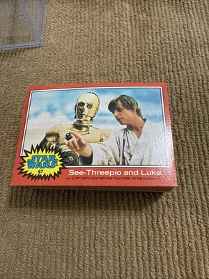 1977 topps star wars 2nd series red set 66 cards complete - Image 1 of 4