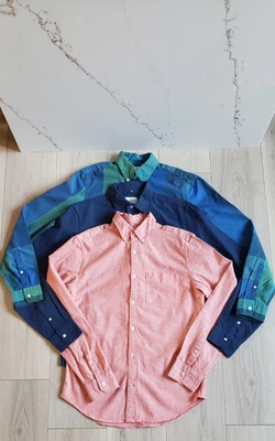 GAP Shirt Lot Men 6pc S Short Sleeve Print Poplin Oxford Lived-In Solid Tees - Image 1 of 4