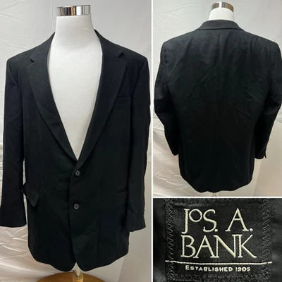 Jos. A. Bank Men's 50XL Black 100% Camel Hair 2-Button Blazer Jacket Sport Coat - Image 1 of 4