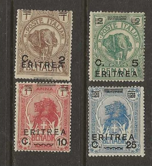 ERITREA 经典...Sc #58/62...全新 HH,HR...1922...SCV 20.00 美元 — 第 1/1 张图片