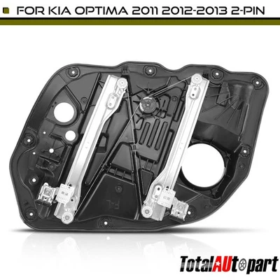 Power Window Regulator w/ Motor & Panel for Kia Optima 2011-2013 Front Driver - Image 1 of 4
