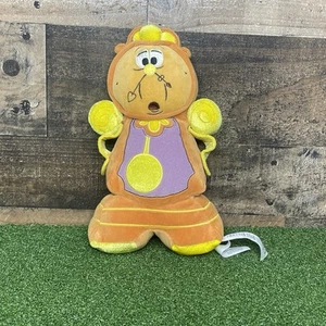 Disney Store Beauty And The Beast Cogsworth Clock Stuffed Plush Toy 10” - Picture 1 of 3