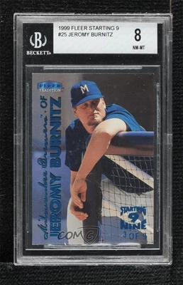 1999 Fleer Tradition Starting Nine / 9 Jeromy Burnitz #25S BGS 8 — 第 1/2 张图片