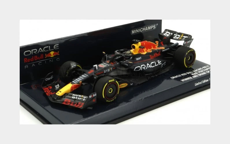 MINICHAMPS 410232301 1/43 Rosso Bull RB19 Max Verstappen Vincitore Abu Dhabi Gp
