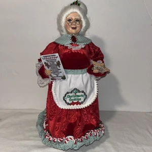 Karen Didion Originals Mrs Kitchen Claus 15,5" Weihnachten Plätzchen Rezepte Figur - Bild 1 von 13