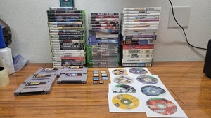Video Game Lot Untested Sold As IsSNES Switch WII PS1 XBOX ONE DS sega 87 Games - Picture 1 of 8