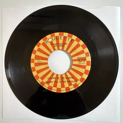 Bonny Till & Orioles Crying In The Chapel/Tiny Tim Wedding Bells 45rpm 7" Tested - Image 1 of 4