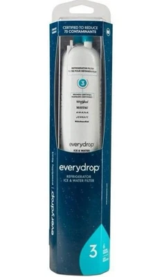 Everydrop by Whirlpool Ice and Water Refrigerator Filter 3, 1 Single-Pack EDR3RX - Image 1 of 4