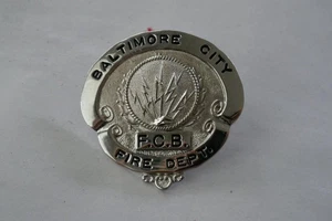 Vintage Fire Department Badge Baltimore City F.C.B. Obsolete - Bild 1 von 2