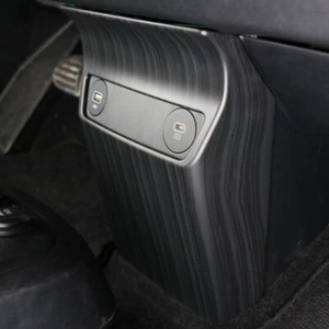 Matte Wood Grain Car Front AC Air Vent Outlet Cover Trim For Kia EV6 2022-2024 - Picture 1 of 5