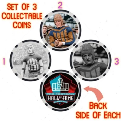 RED GRANGE - PRO FOOTBALL HALL OF FAME - COLLECTABLE COIN SET - Image 1 of 2