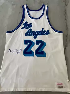 Elgin Baylor signed Los Angeles LA Lakers Authentic 1961-1962 MITCHELL NESS PSA - Picture 1 of 6