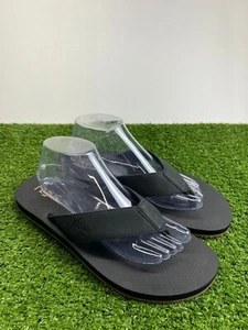 Flojos Memory Foam Sandals Mens Size 10 Black Slip On Flip Flop Summer Thong - Bild 1 von 16