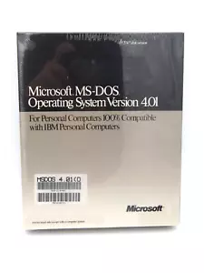 Microsoft MS-DOS 4.01 Operating System Version 5.25 Disks (SEALED) - Picture 1 of 4