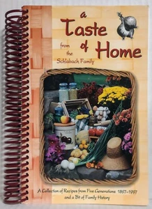 A TASTE OF Of HOME Schlablach Family Cookbook Farmerstown OH Amish Home Cooking  - Picture 1 of 1