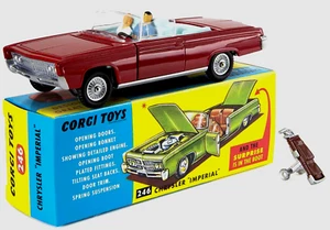 wonderful CORGI-model CHRYSLER IMPERIAL 1964 - red - edition 2025 made in China - Picture 1 of 4