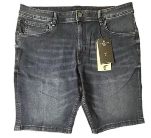 The Perfect Jean nyc Men’s Size 38 Slim Fit Dark Wash Denim Shorts New With Tags - Picture 1 of 7