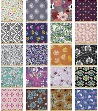 Ambesonne Floral Blooms Microfiber Fabric by The Yard for Arts and Crafts