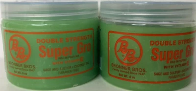 2PK Bronner Bros. Double Strength Super Gro ~ 6 OZ Each ~ Paraben Free  You Will - Image 1 of 2