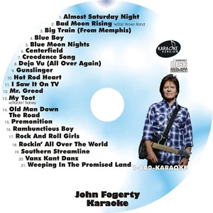 CUSTOM KARAOKE JOHN FOGERTY 21 GREAT SONG cdg CD+G CENTERFIELD MORE RARE CCR - Picture 1 of 2