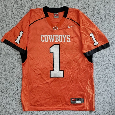 Nike Team OSU Cowboys Oklahoma State University Football Jersey #1 Size Medium Cover