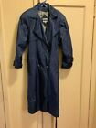 Karin Morgan Collection -  Woman's Blue Trenchcoat (Size 3P) Pre-Owned