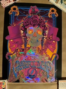 Grateful Dead Folienvariante Vance Kelly Poster Kunstdruck Bottleneck Gallery LE 60 - Bild 1 von 1