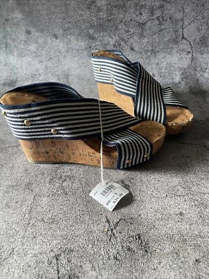 Sandalias Montego Bay Club para mujer 5 cuñas toboganes multicolor informales corcho Foto 1 de 4