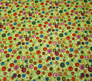 20" Kids Can Quilt Kari Pearson Quilting Treasures Quilting Theme Eyes Green - Picture 1 of 3