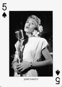 June Christy Jazz Singer Big Band Single Swap Card - 1 Card - Picture 1 of 2