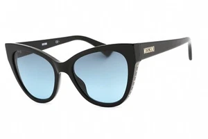 Gafas de sol MOSCHINO MOS056/S 0807 GB marco negro gris azul lentes 54 mm - Imagen 1 de 4