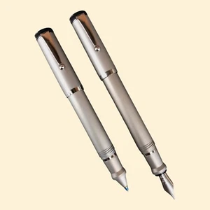 Filcao Füllfederhalter Set + Kugelschreiber Mini Aluminium Farbe Rauchgrau - Bild 1 von 11