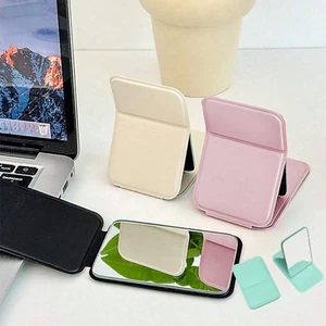 FOLDABLE PU LEATHER TRAVEL MAKEUP MIRROR PORTABLE GIFT READY COMPACT UK SELLER - Picture 1 of 10
