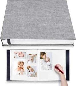 Photo Album Self Adhesive 3X5 4X6 5X7 6X8 8X10 8.5X11 11X10.6 Magnetic Scrapbook - Picture 1 of 3