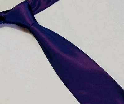 Corbata para hombre Bhs púrpura corbata formal negocios accesorio de boda Foto 1 de 4