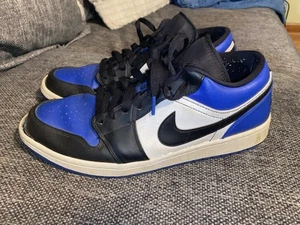 Nike Air Jordan 1 Low Schwarz Königsblau Turnschuhe Herren Größe 11,5 - Bild 1 von 7