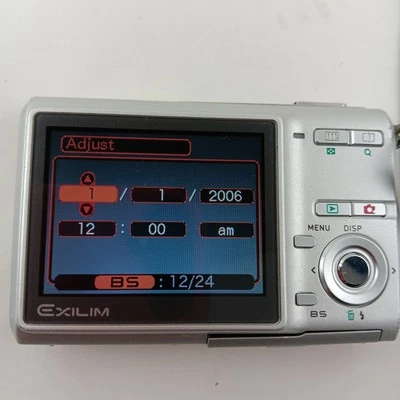 Casio EXILIM EX-Z60 Digital Camera 6 MP Silver. Damage On Battery Door. Pictures - Image 1 of 4