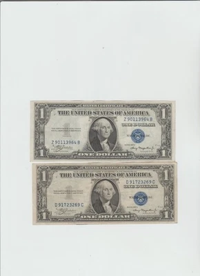 2 1935 Series-A Notes-With no Moto  lightly circulated - Image 1 of 4