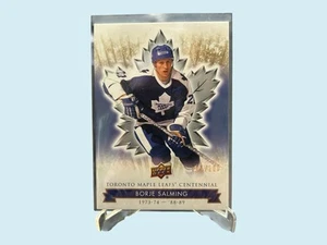 2017-18 Toronto Maple Leafs Centennial Gold #90 Borje Salming 009/100 - Picture 1 of 2